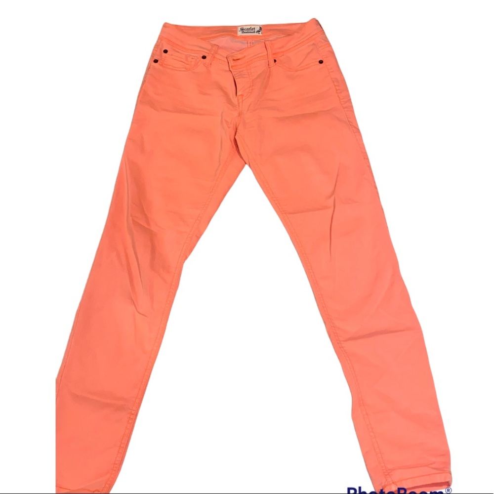 Scarlet boulevard orange skinny jeans